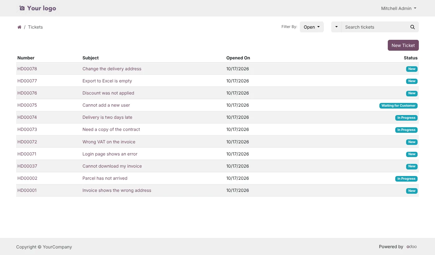 Customer portal